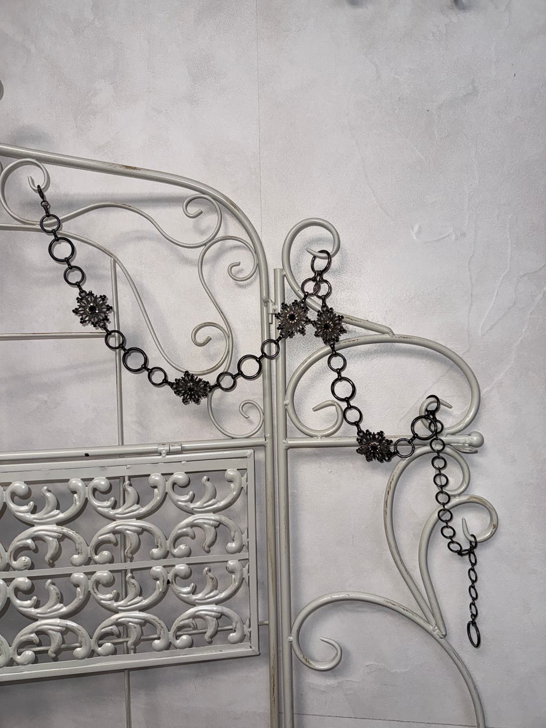 Black fairy snowflake cubic chain belt 상품이미지1