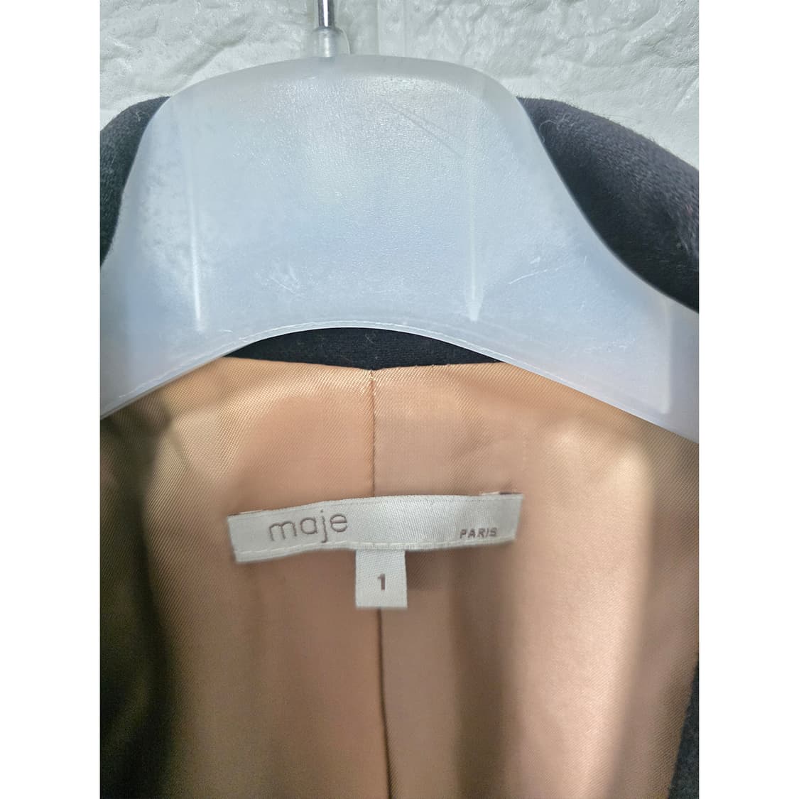 택포) 마쥬 블랙 코트 M 상품이미지2