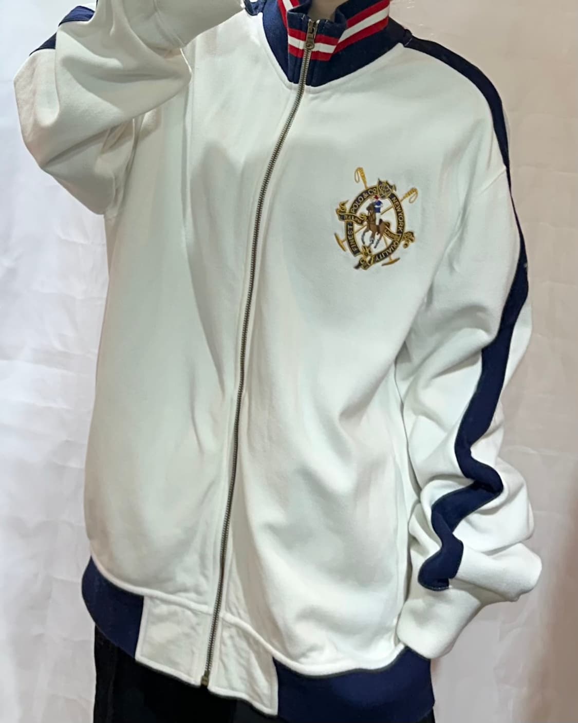 폴로랄프로렌 뉴욕 파이니스트 화이트 트랙 자켓 상품이미지1