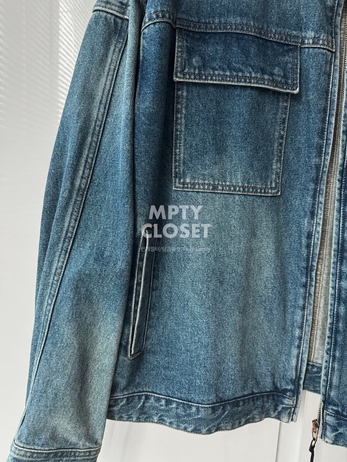[48] 준지 juun.j 더블포켓 집업 데님자켓 상품이미지5