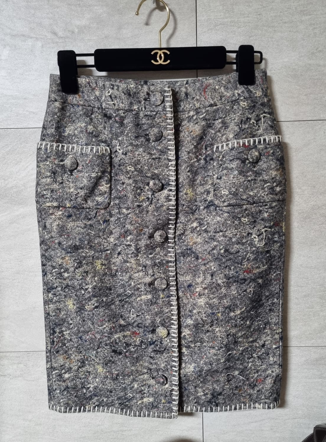 정품) 모스키노 펠트 천 인더스트리얼 스커트  상품이미지1