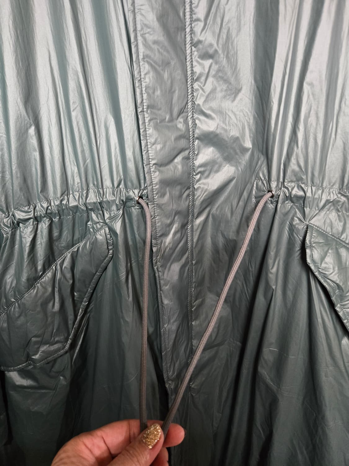 ALL OVER 개파카 스타일 오버핏 롱야상패딩 남녀공용 상품이미지4