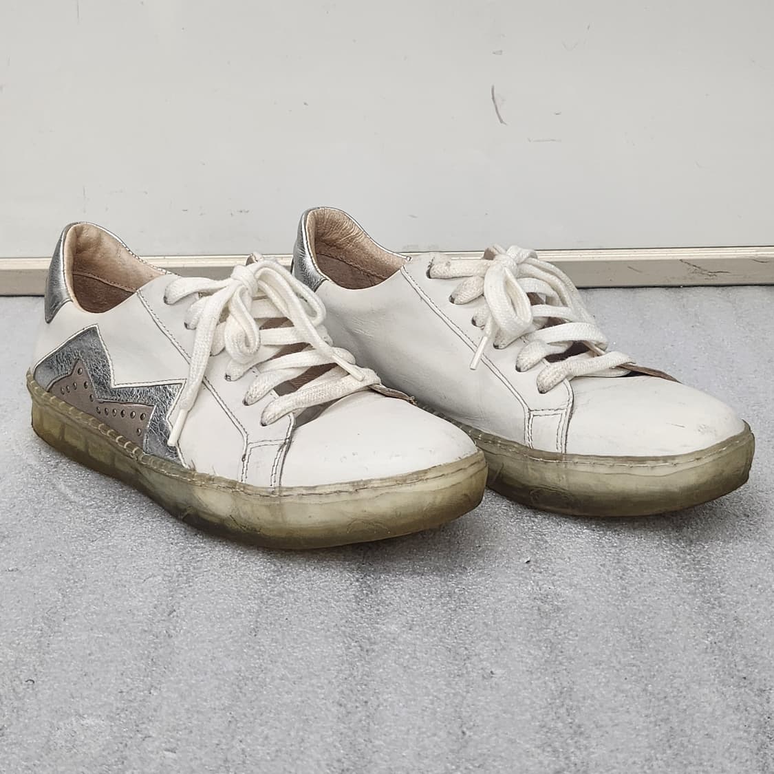 이태리산 A.S. 98 가죽 스니커즈 화이트 250mm 상품이미지8