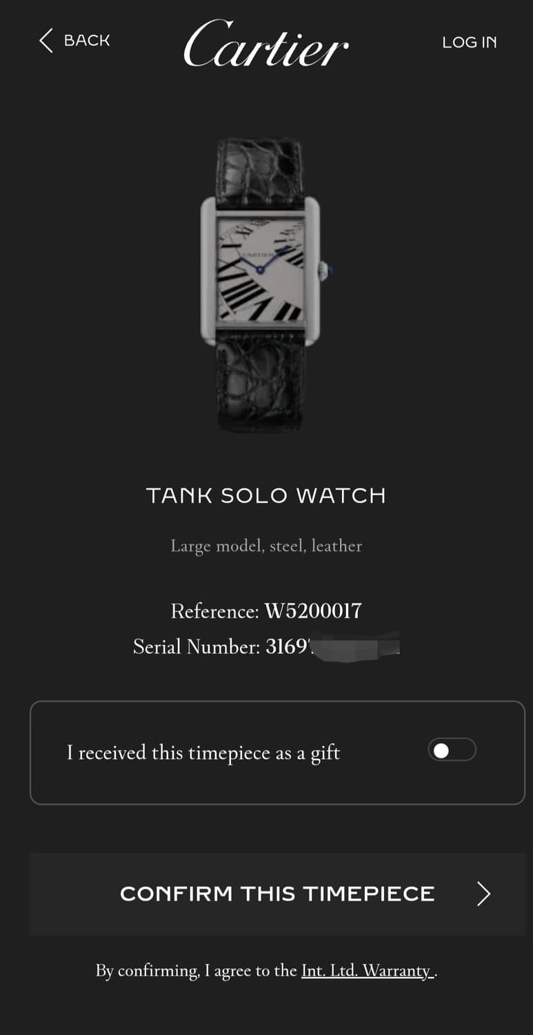 까르띠에 탱크솔로 스틸 라지 (피아노판) 상품이미지7