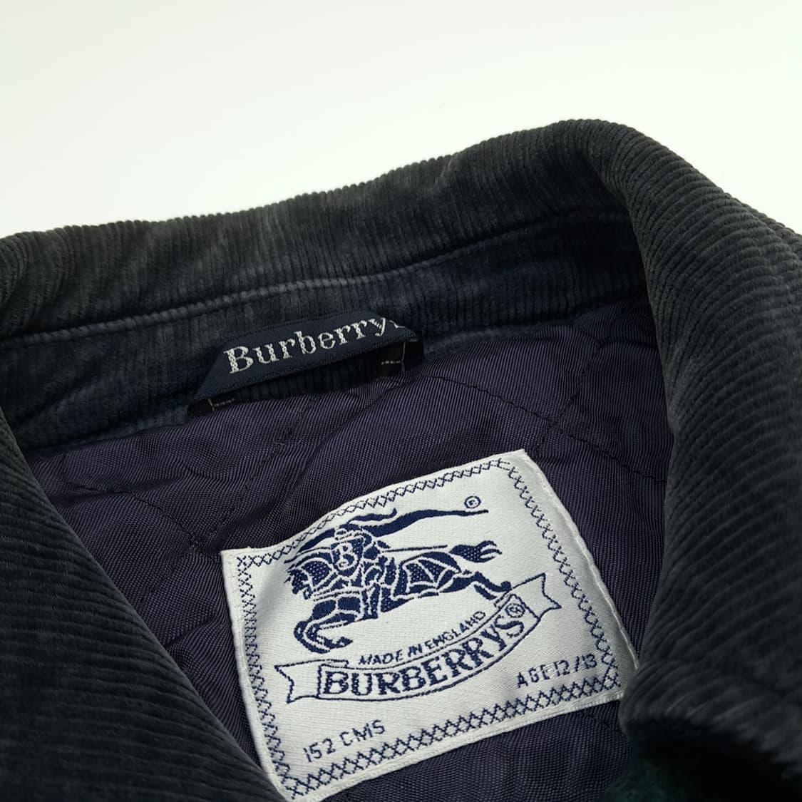 CN710W M 버버리 클래식 블랙워치 타탄체크 퀄팅 울 자켓 상품이미지4