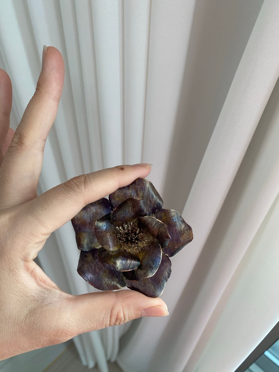 빈티지 가죽 플라워 브로치 상품이미지8