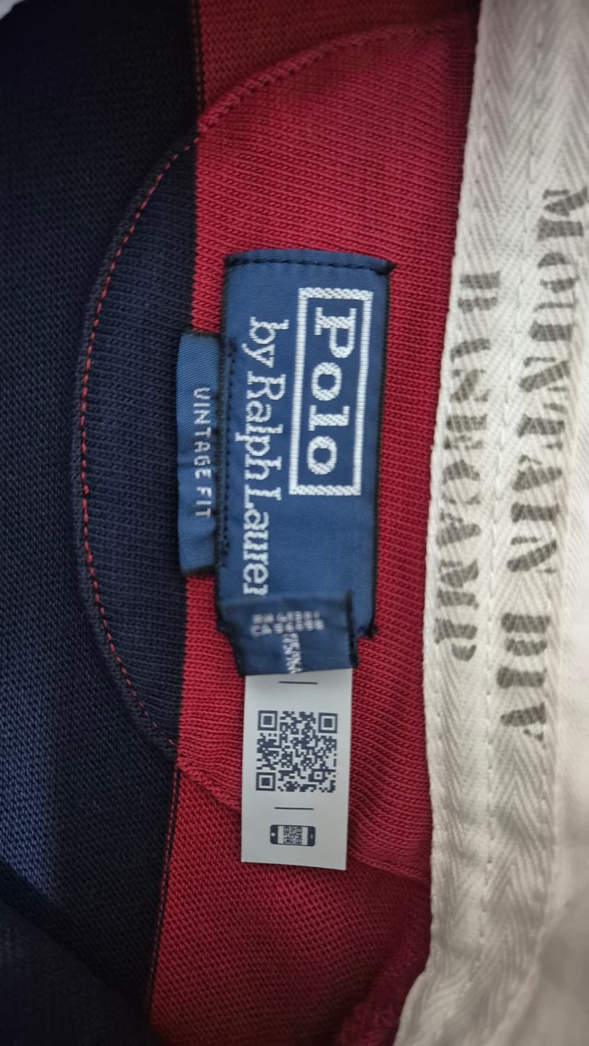 폴로 랄프로렌 빈티지핏 마운틴 패치 스트라이프 럭비 티셔츠 상품이미지5