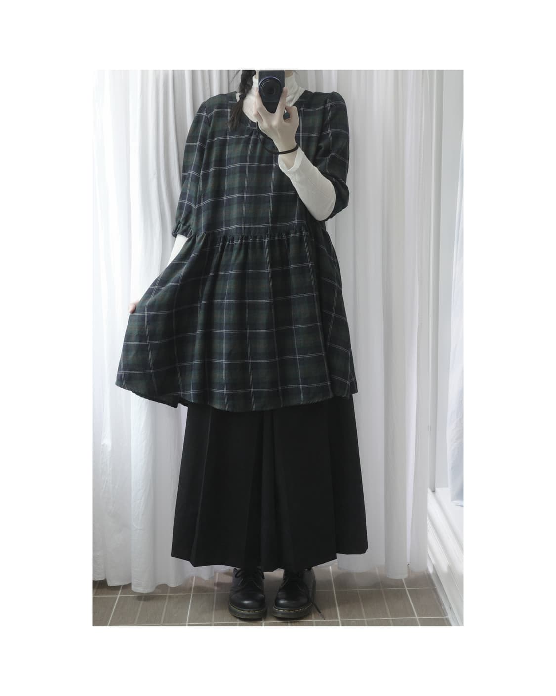 Green vintage dress 상품이미지1
