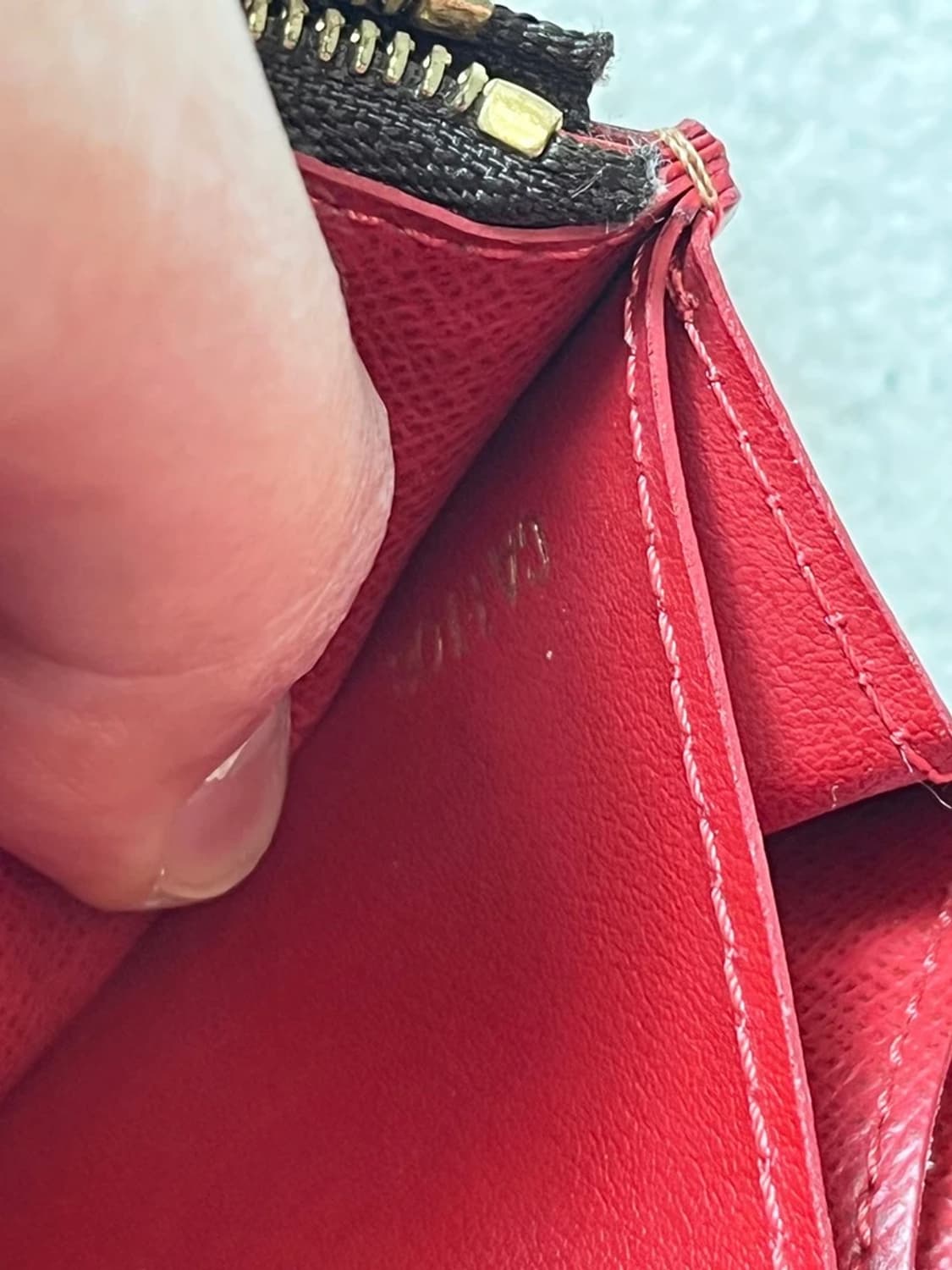 루이비통Louis Vuitton 다미에 에벤 캔버스카이사 장지갑Q1300 상품이미지8