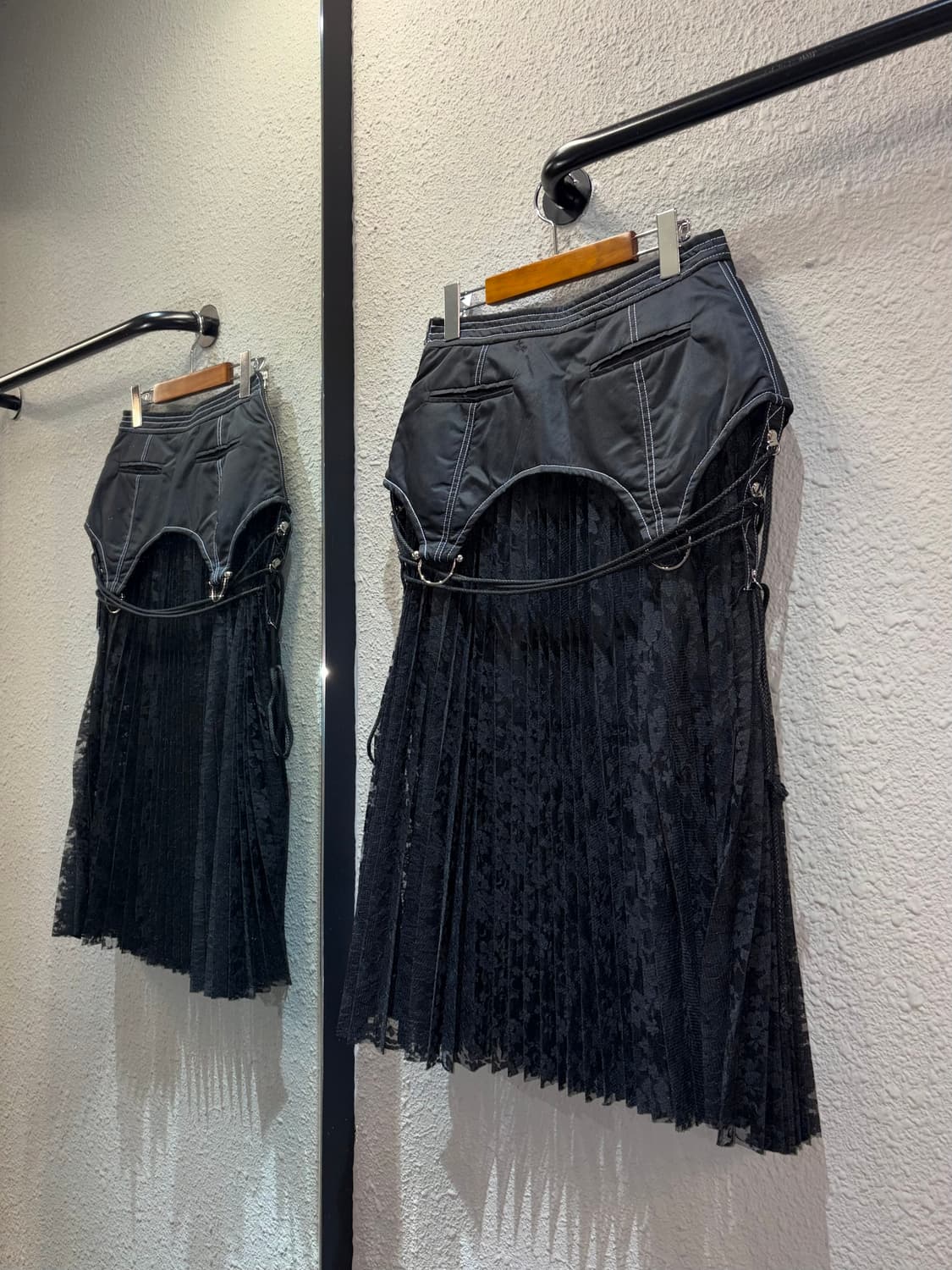 앤더슨벨 레이스 콤비네이션 플리츠 스커트 상품이미지6