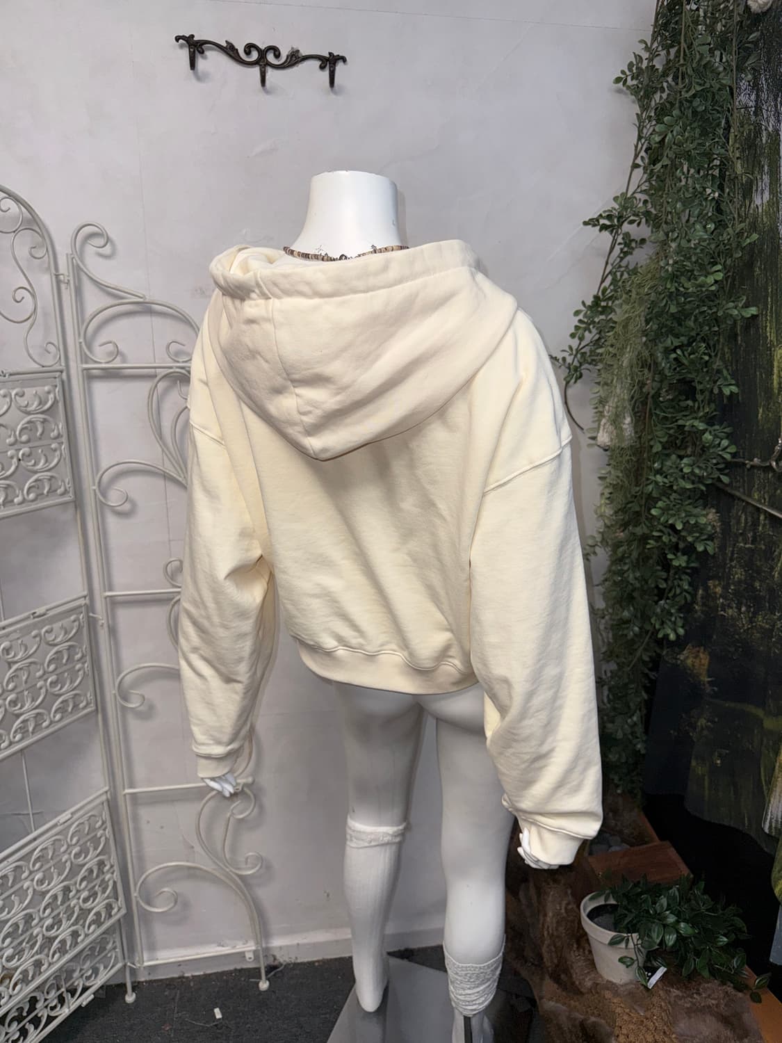 RuNaKiHu Steri Night Crop Hoodie Zip-Up  상품이미지2