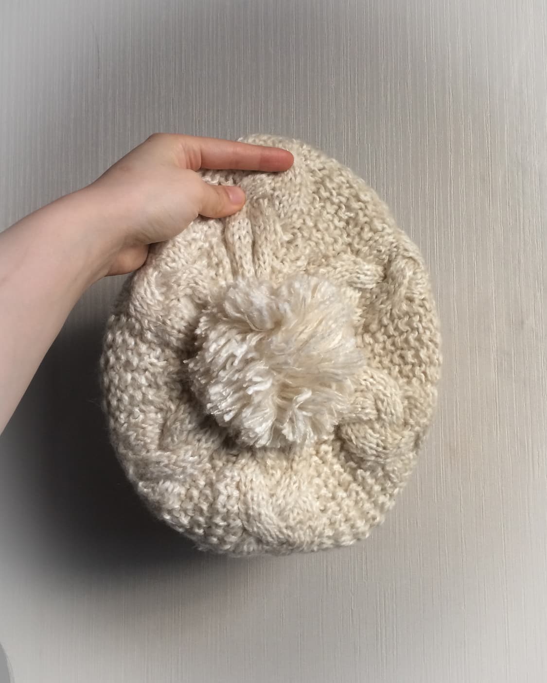 Pom knit beret 상품이미지2