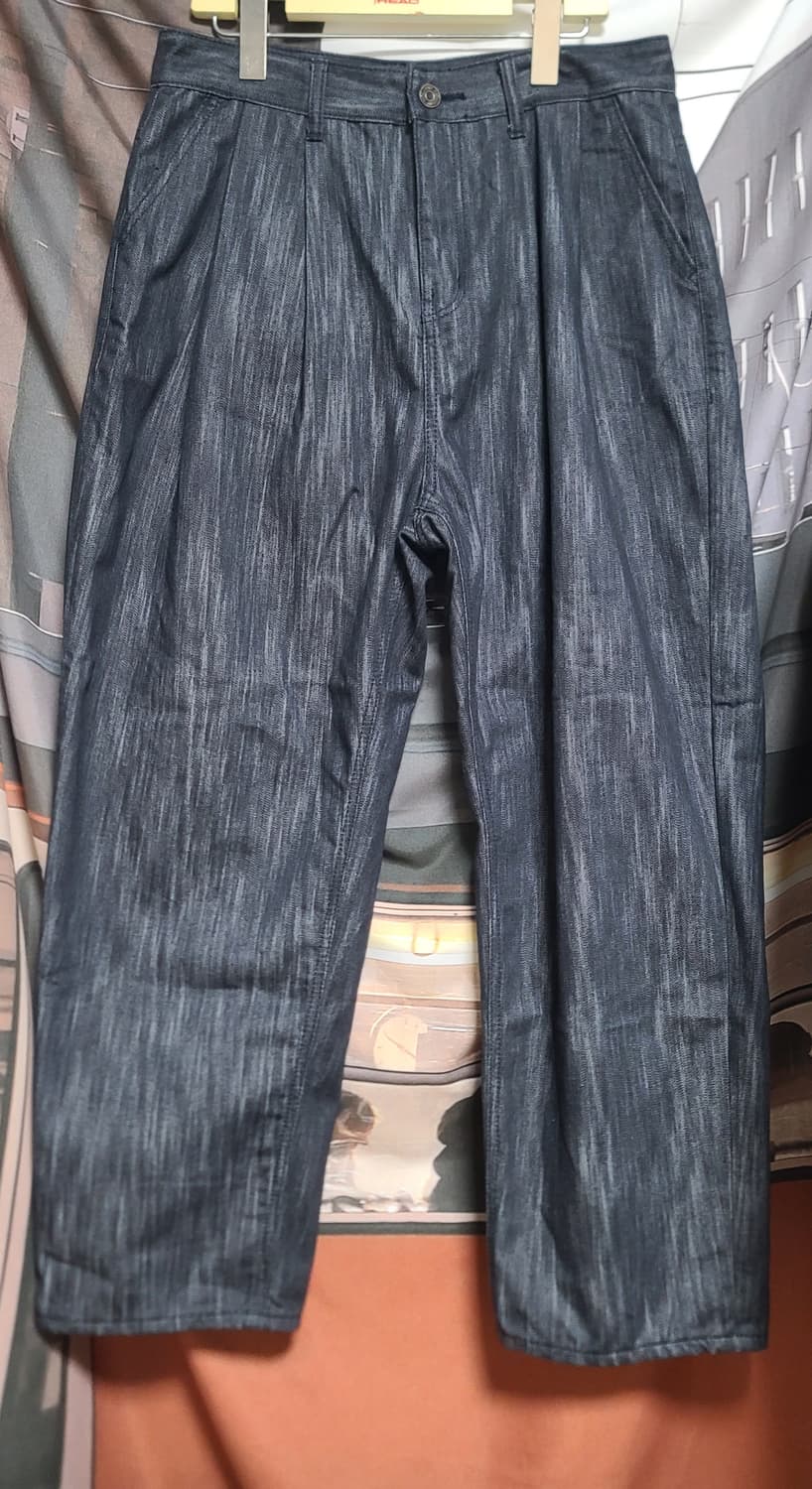 핀턱 와이드 데님 팬츠  상품이미지1