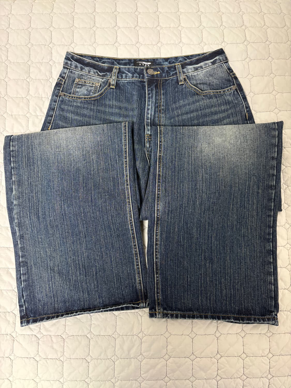 [L] 디앤에스알 DNSR 시그니처 와이드 데님 레트로블루 상품이미지4