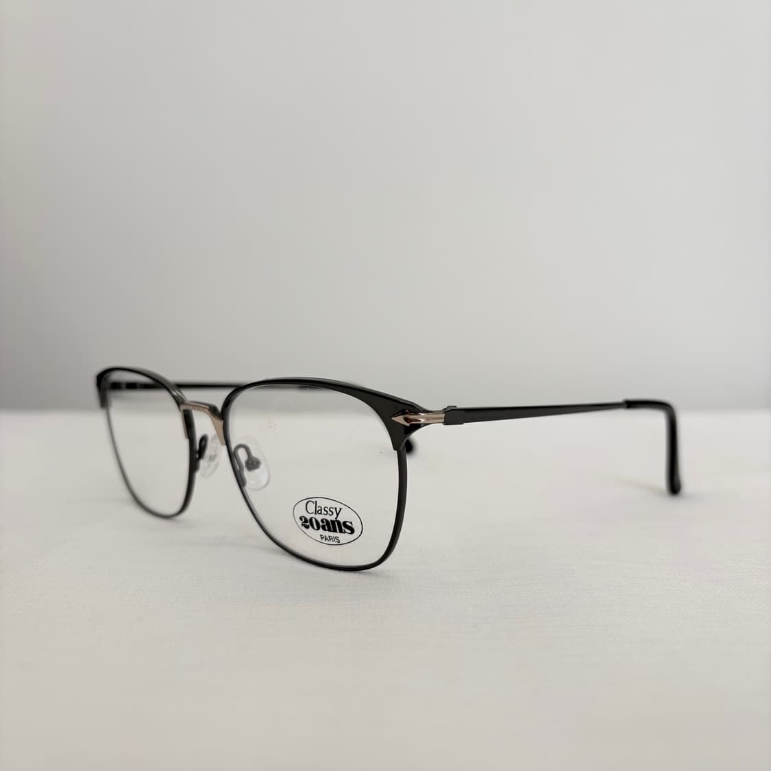 CLASSY 20ANS 그레이 사각 메탈테 빈티지안경 상품이미지1