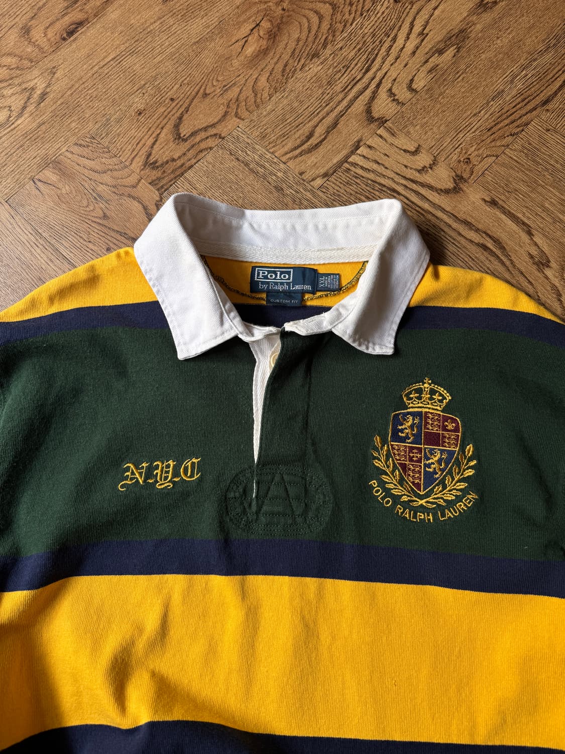[2XL]폴로 랄프로렌 프레피 컬러 스트라이프 럭비 티셔츠 상품이미지2