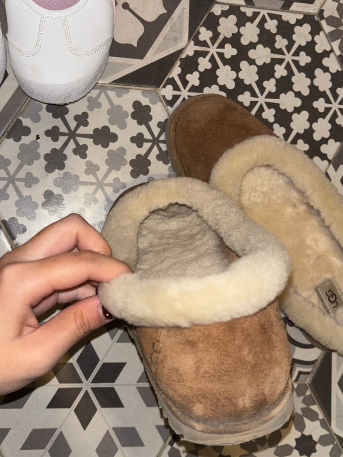 UGG 어그 x Ray BEAMS 여성용 조라 발레 플랫 체스트넛 250 상품이미지4