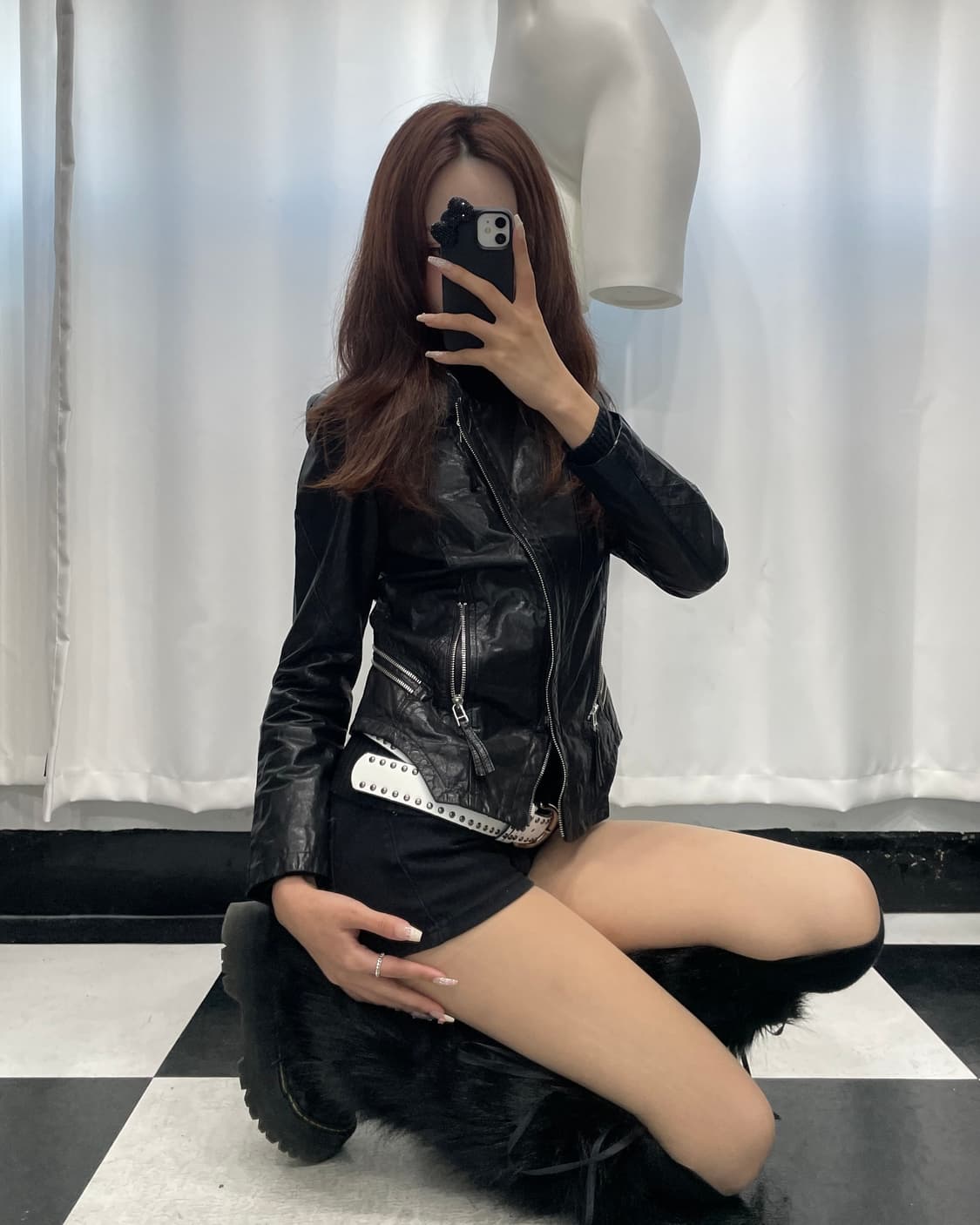 🎸블랙 레더 자켓🎸 상품이미지1