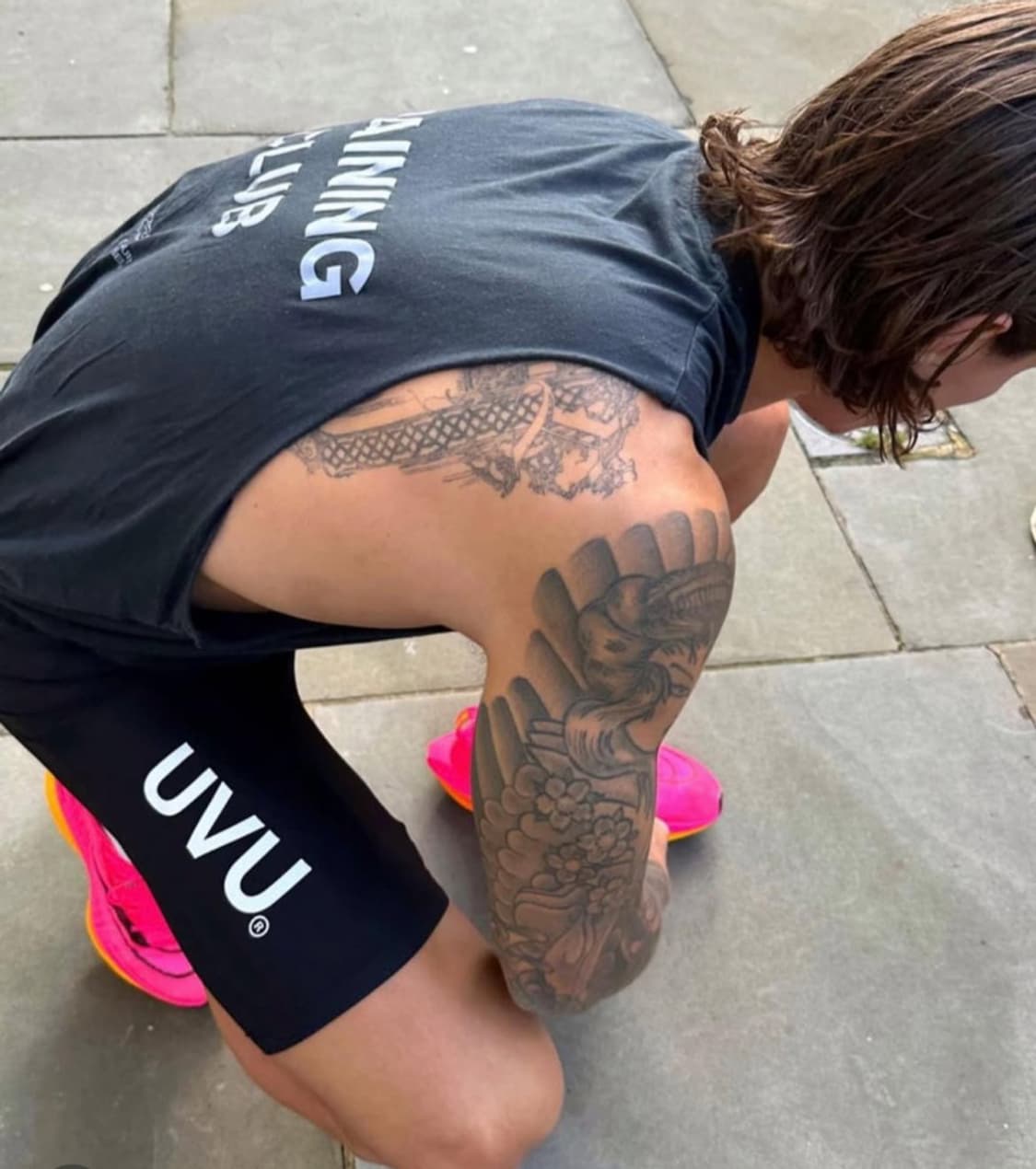 러닝)UVU 하프타이즈 블랙/그레이 상품이미지1