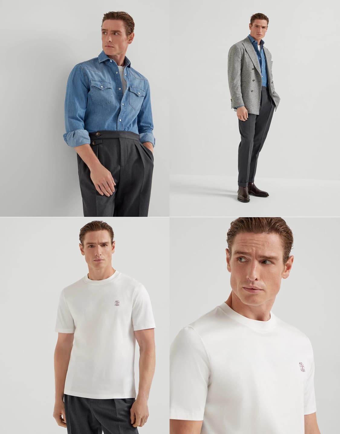 브루넬로 쿠치넬리 / 컴포트 로고 티셔츠 / L (105 이상) 새상품 상품이미지7