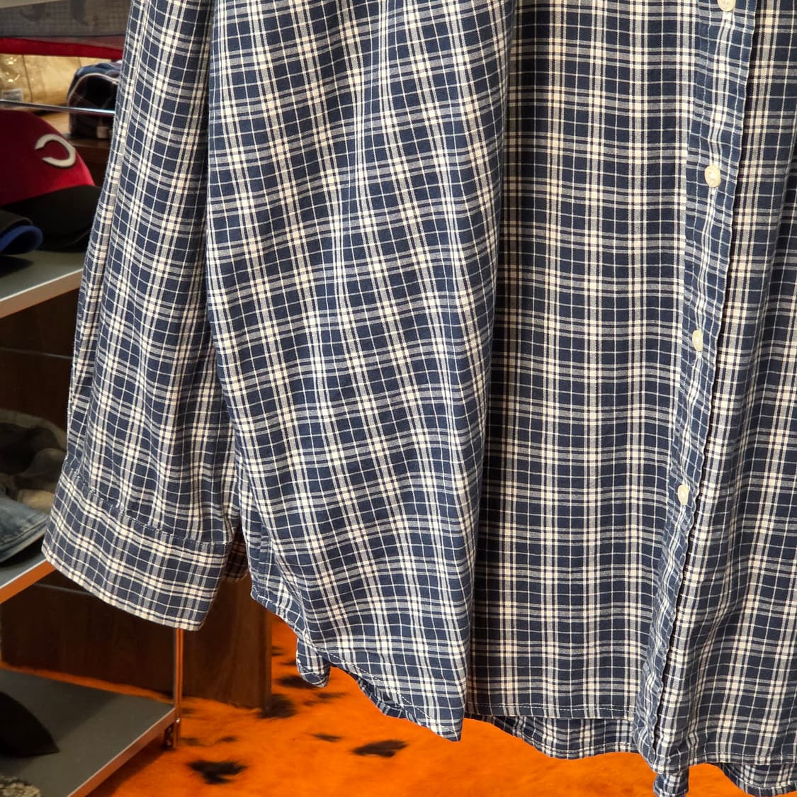 폴로 랄프로렌 네이비 체크 셔츠 상품이미지4