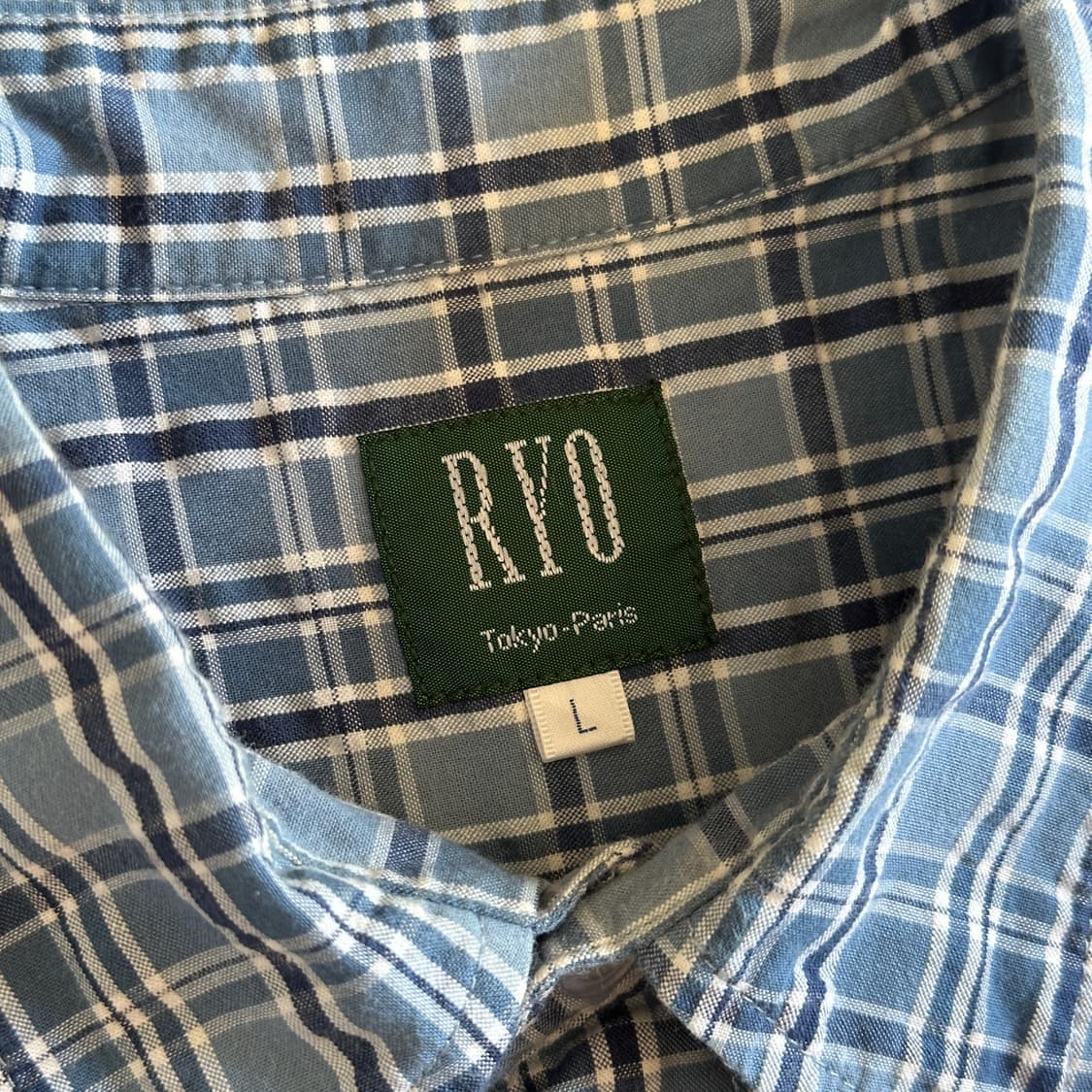 Ryo pocket check cotton 1/2 shirts 상품이미지6