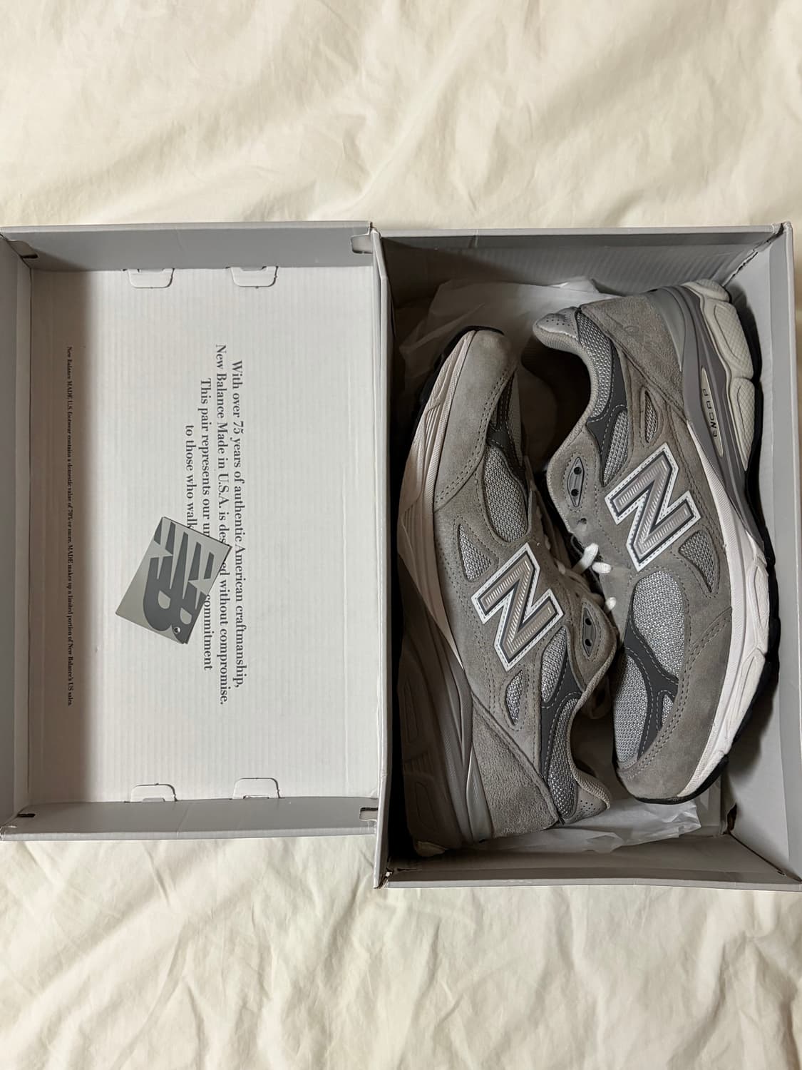 뉴발란스 990v3 8 1/2(265) 그레이 상품이미지1