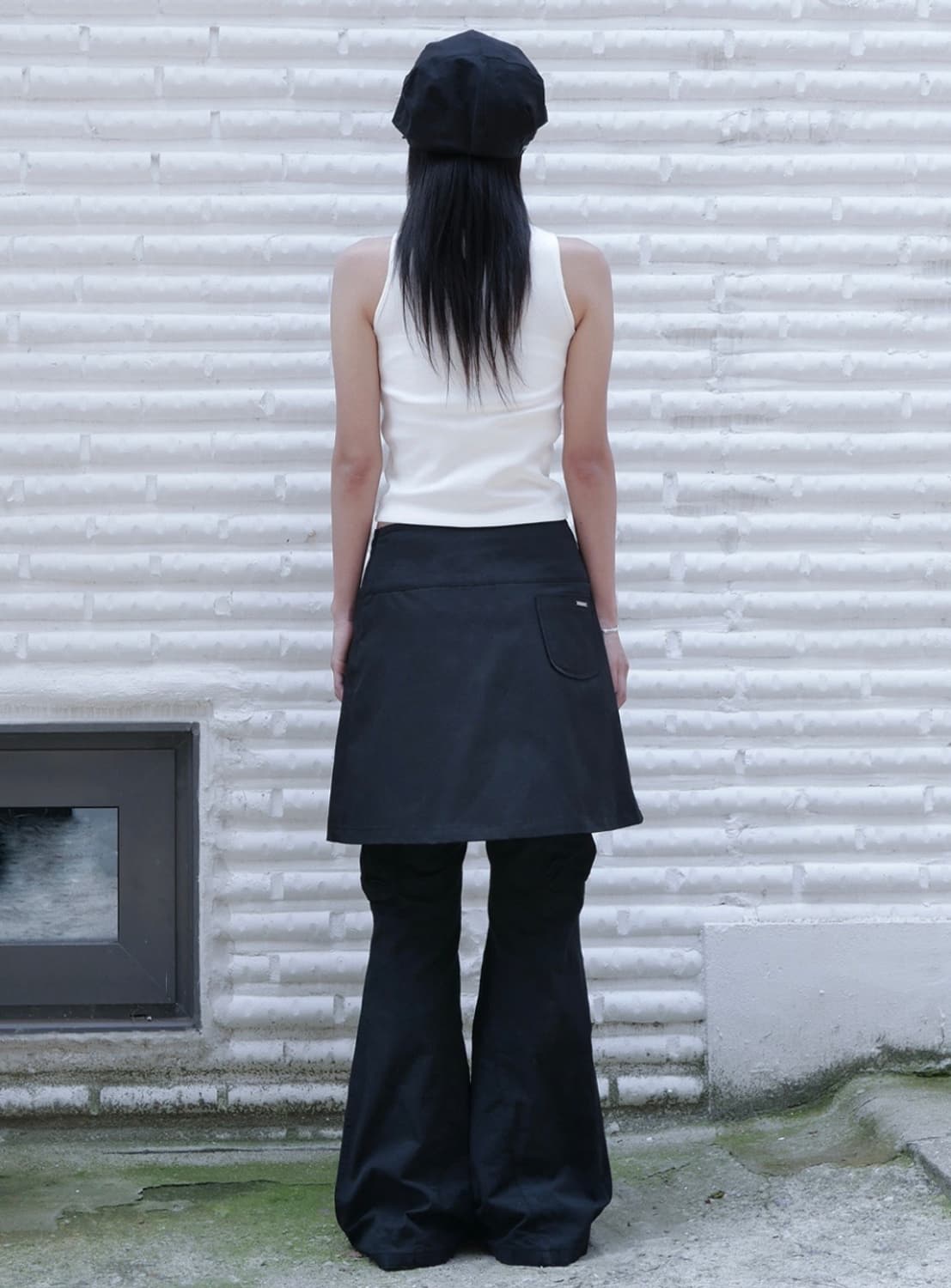 미세키서울 로고 슬리브리스 나시 화이트 Logo crop sleevele 상품이미지6