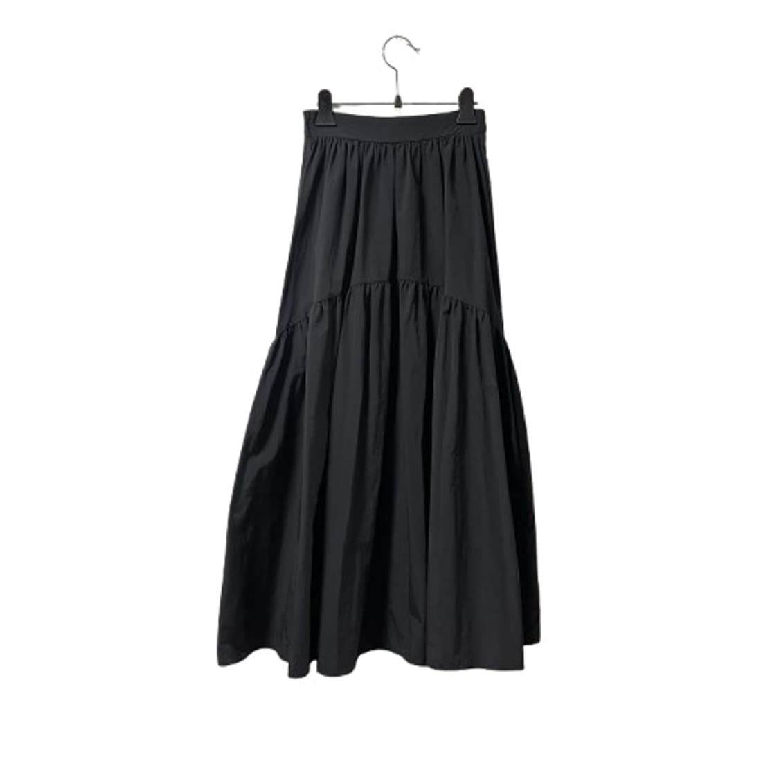 GRL Nylon Gathered Long Flare Skirt 상품이미지1