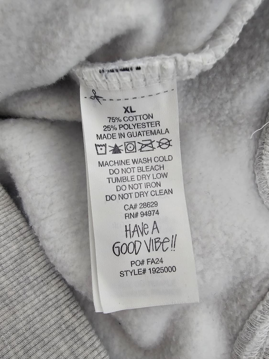 스투시 애쉬헤더 기모후드티 XL 상품이미지5