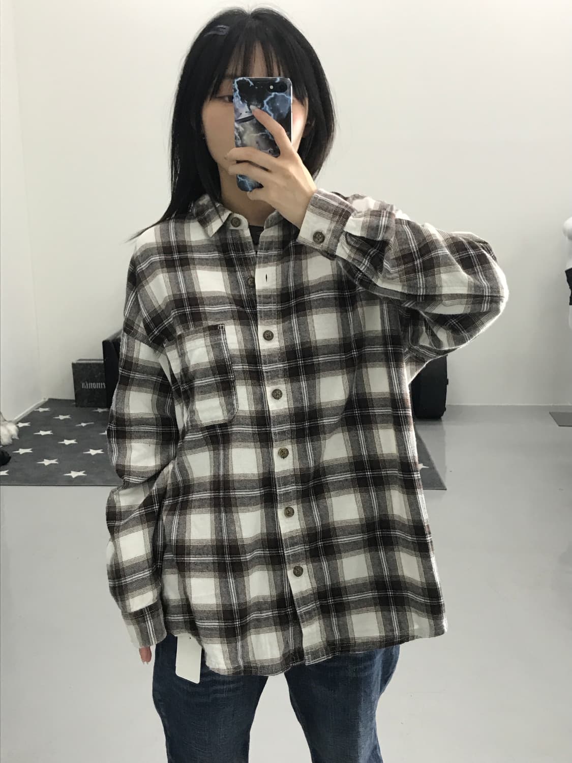 빈티지 가라지 체크남방 상품이미지1