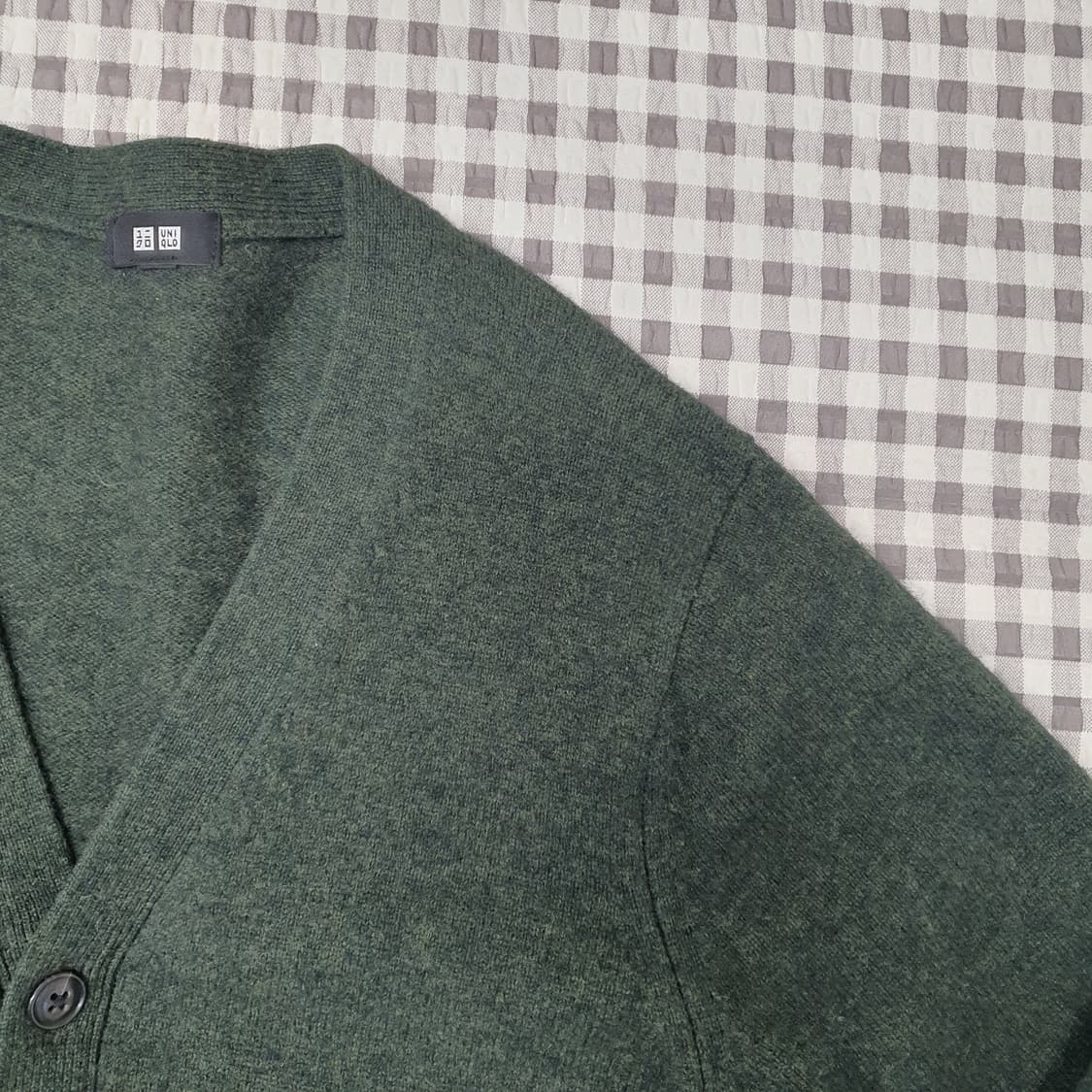 유니클로 울100 브이넥 가디건 남자95 상품이미지3