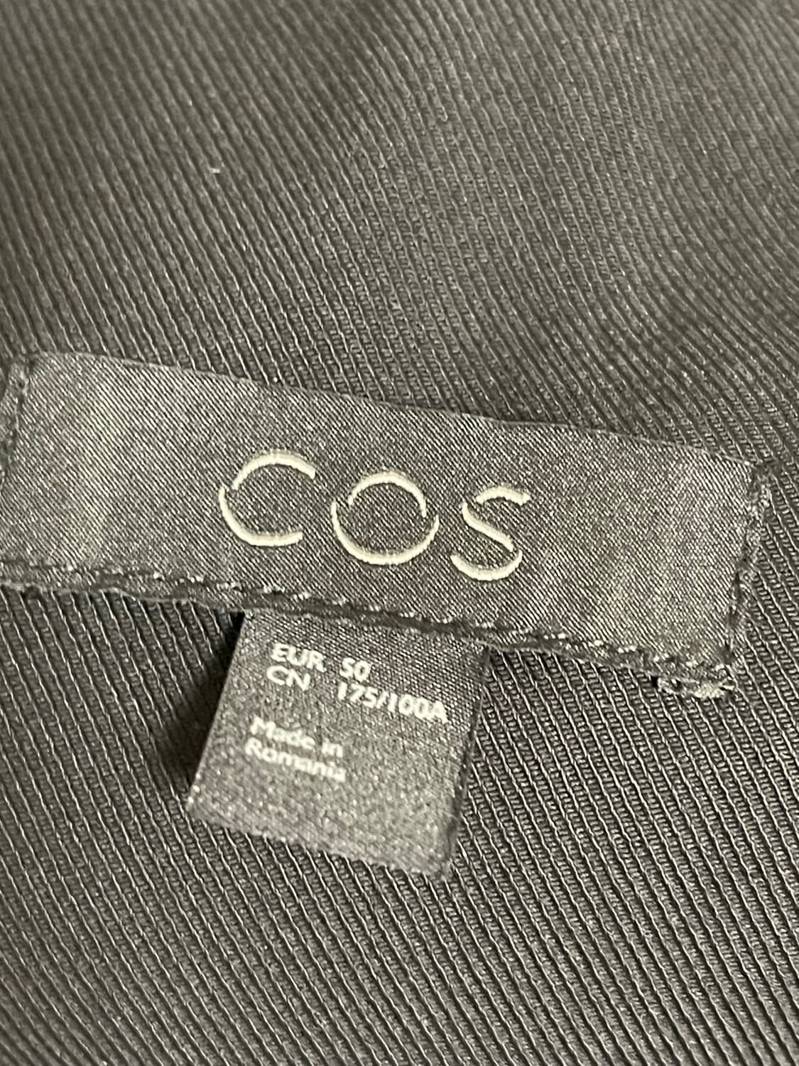 코스(COS) 블랙 코튼 MA-1 블루종 트랙탑 봄버 50(지퍼고장) 상품이미지8