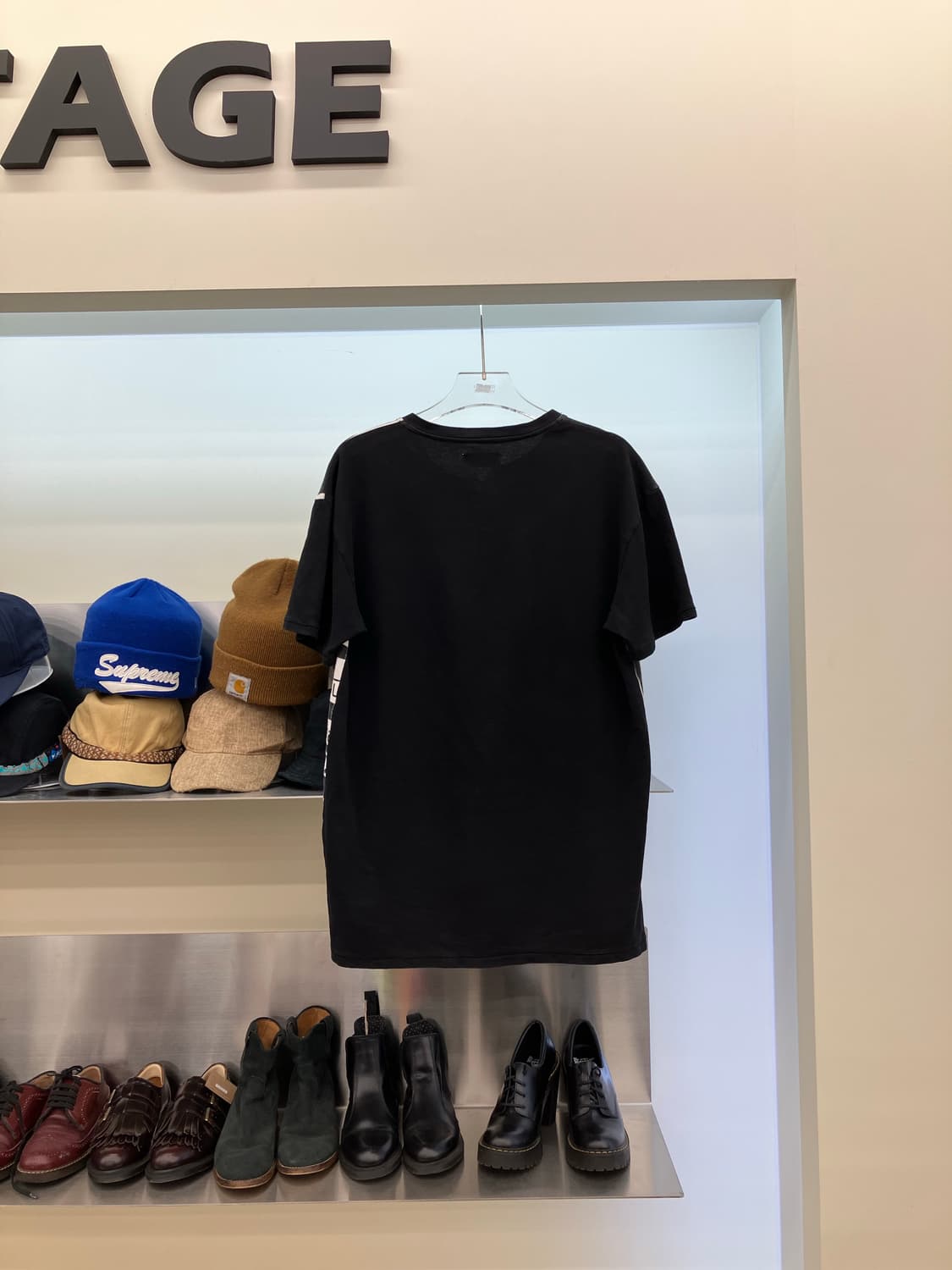 요지야마모토 18ss 컷소우 그래픽 반팔 상품이미지2