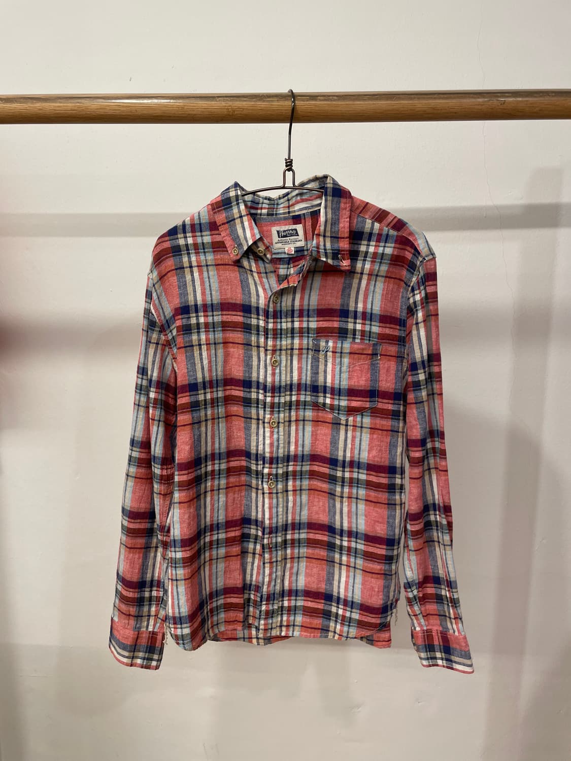 pherrows madras linen shirt 상품이미지1