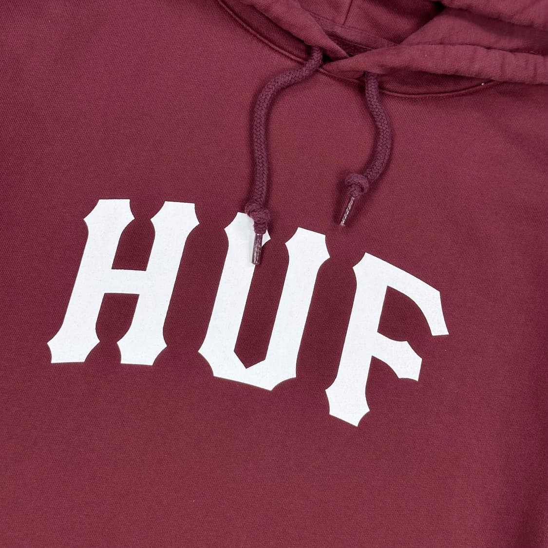 HUF 허프 빅로고 후드티 버건디 XL 상품이미지3