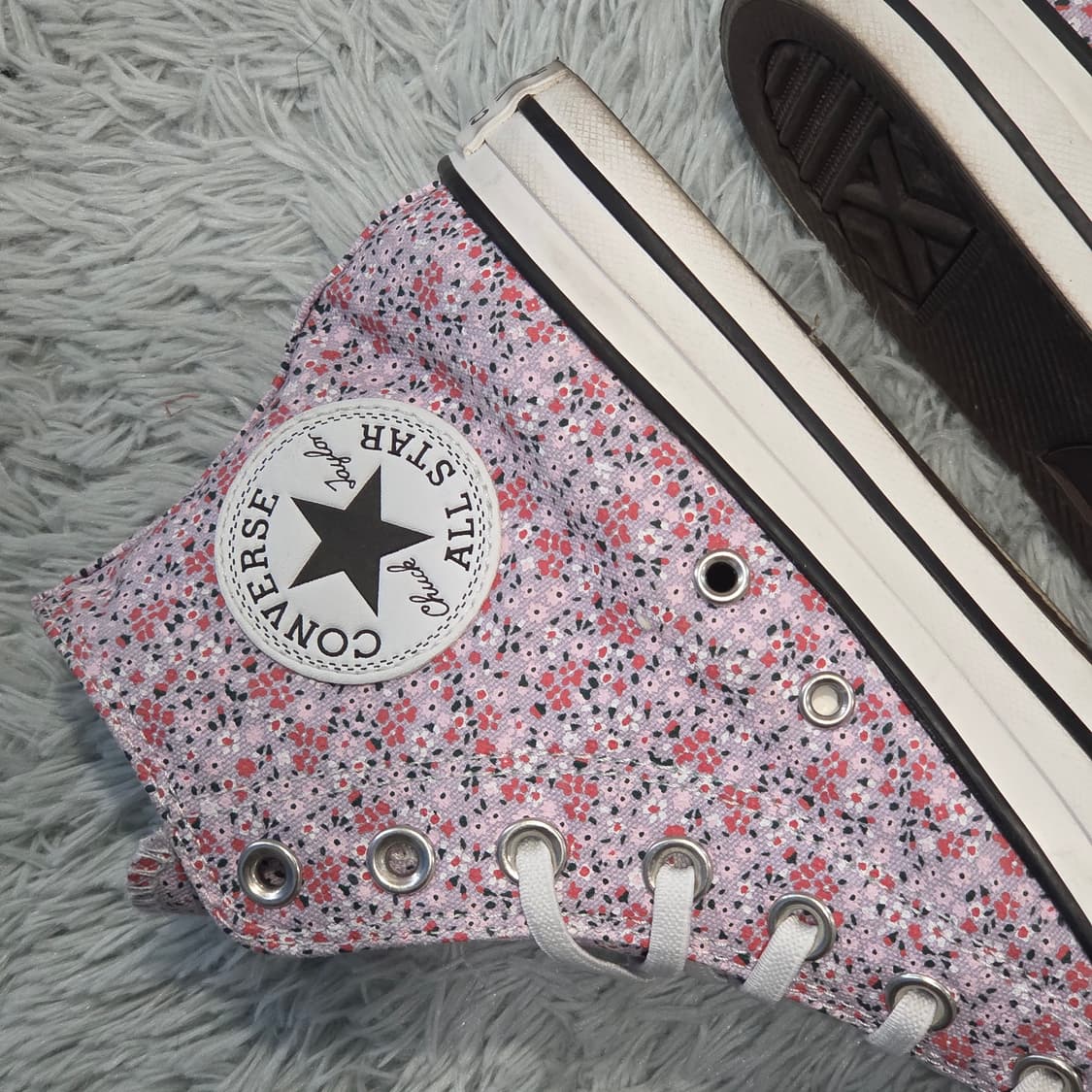 7q-2:컨버스 척테일러 올스타 하이 컷 플라워 패턴 (23.5cm) 상품이미지7