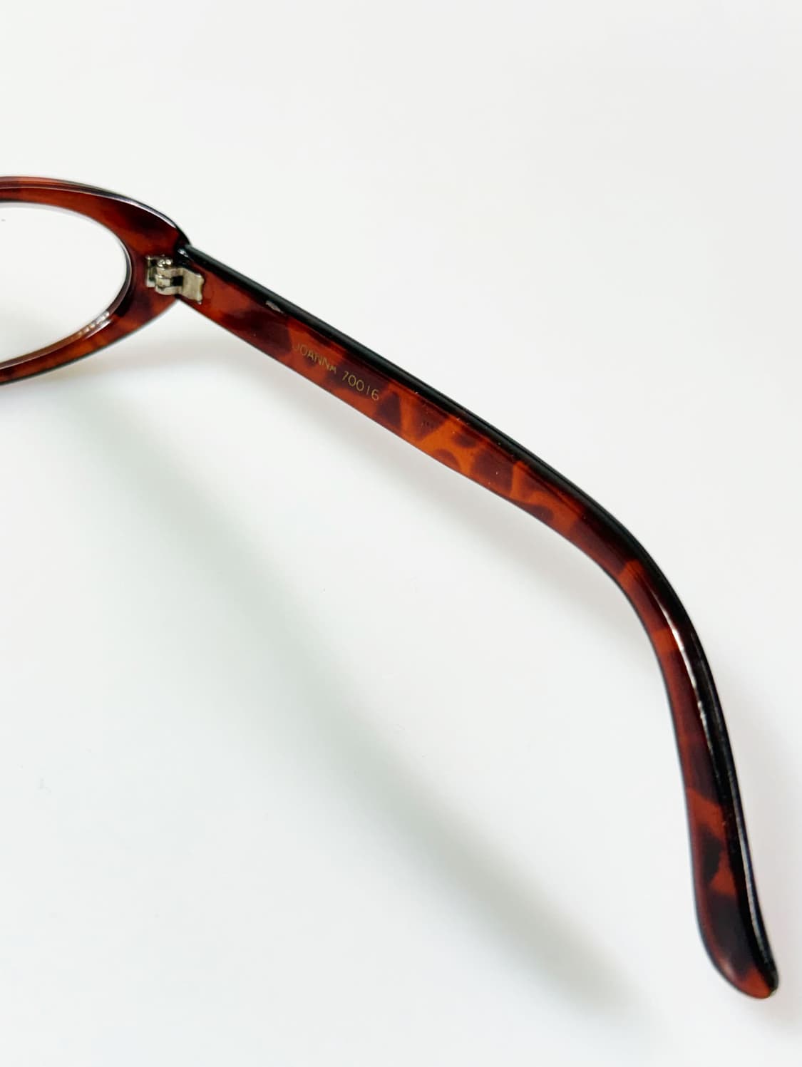 90s JOANNA 토터스쉘 오벌 뿔테 프레임 빈티지 안경 상품이미지6