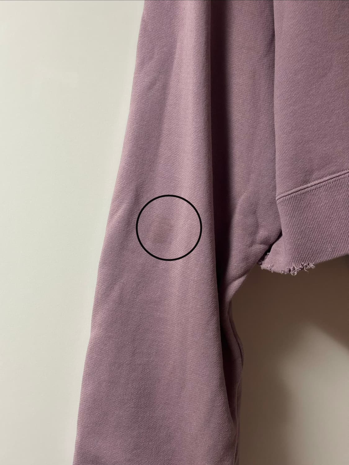 언더커버 크롭 스웻 라벤더 상품이미지5