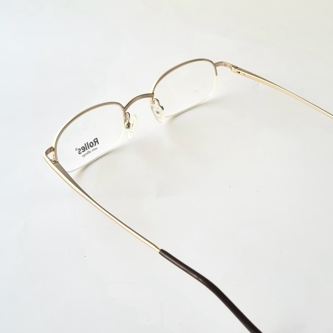 데드스탁 지적인 무드 빈티지 하프림 안경테 709 상품이미지5