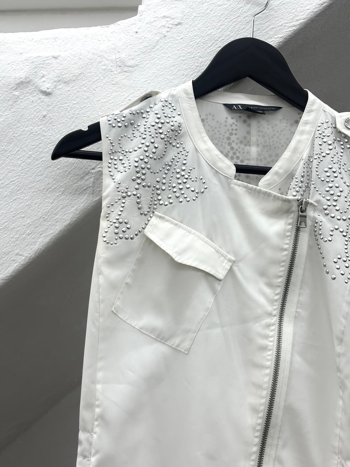 Armani exchange asymmetrical stud vest   상품이미지6