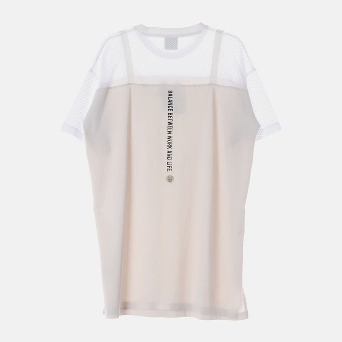 라이프워크 메쉬 레이어드 나일론 원피스 F 상품이미지2