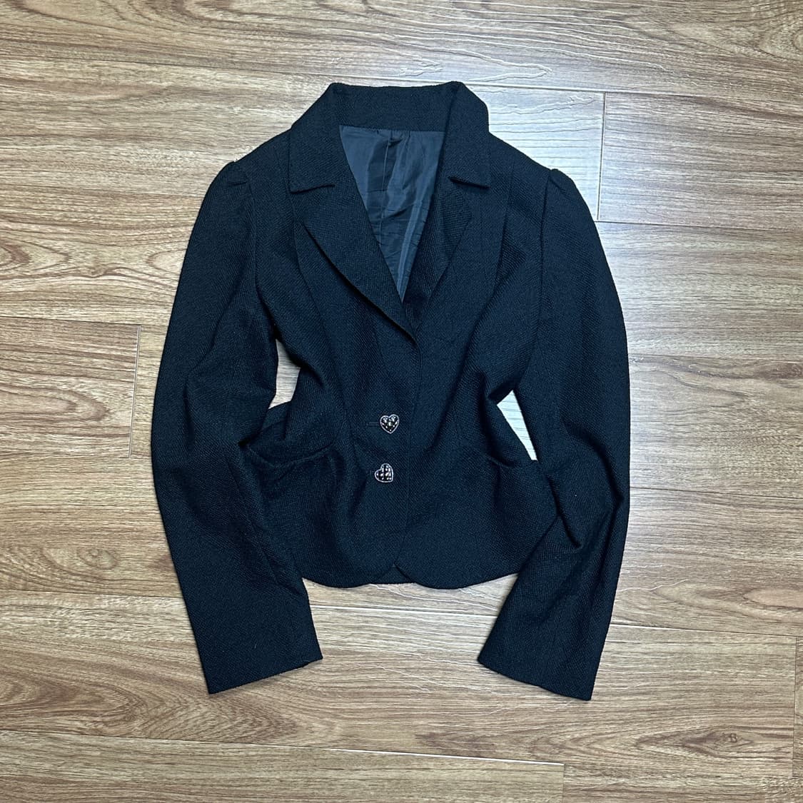 빈티지 블랙 리본 자켓 히메갸루 로걀 라떼 공겜여주 달천깔 긱시크 모리걸 상품이미지2