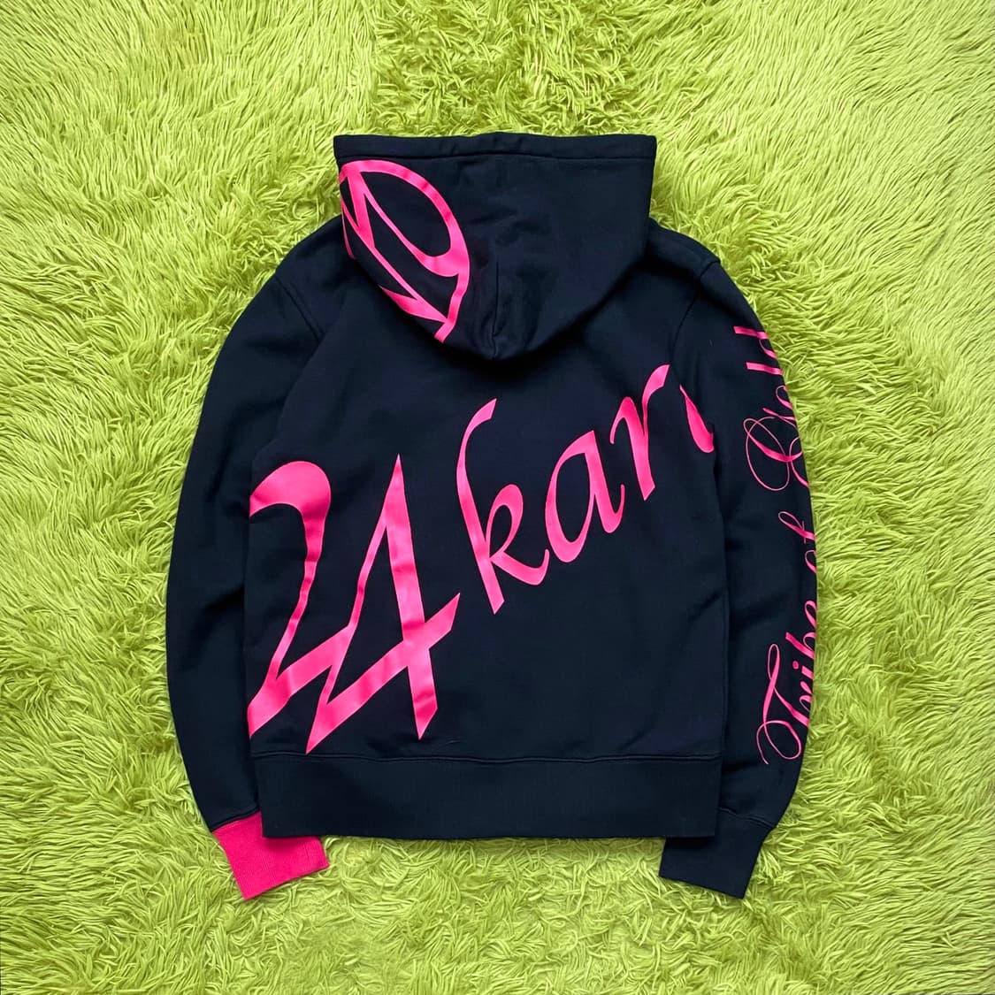 24 KARATS 핫 핑크 풀 집 후드 자켓 상품이미지2