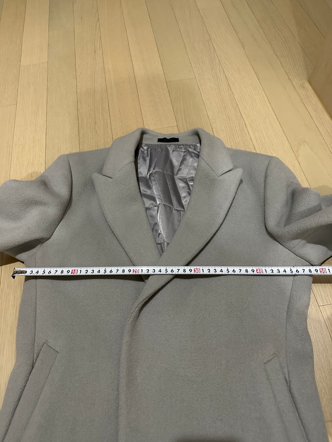 지오지아 반더블 모직코트 95 그레이 상품이미지5