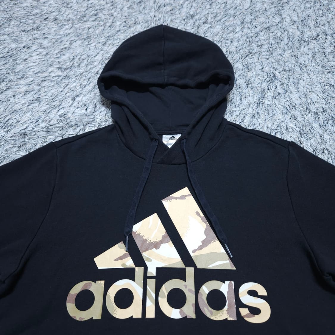 아디다스)95-100 남자 카모 후드티셔츠 / 왕눈이샵 상품이미지3