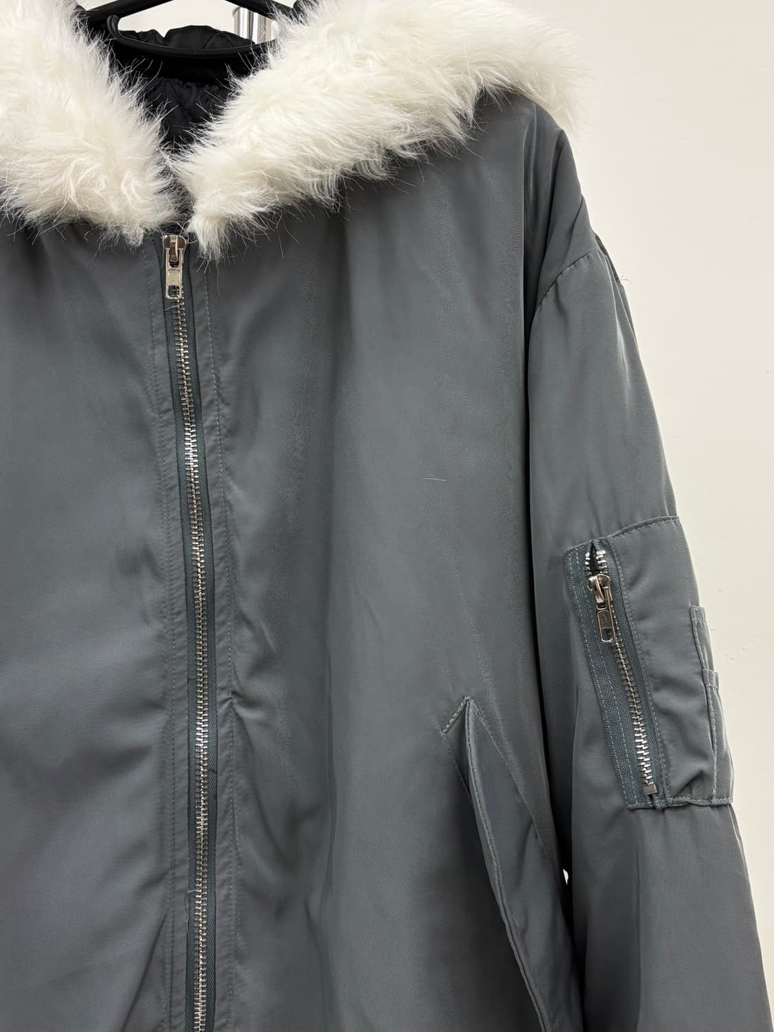 빈티지 그레이 MA-1 블루종 자켓 상품이미지6