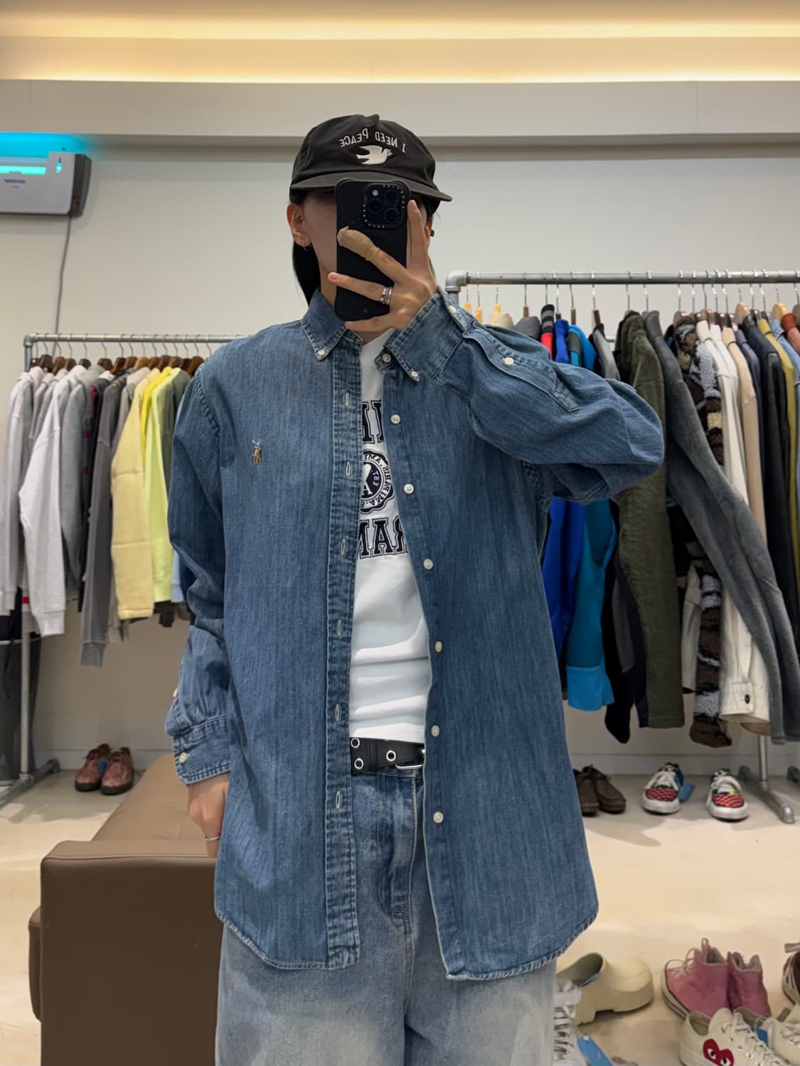 폴로 랄프로렌 샴브레이 데님셔츠 상품이미지5