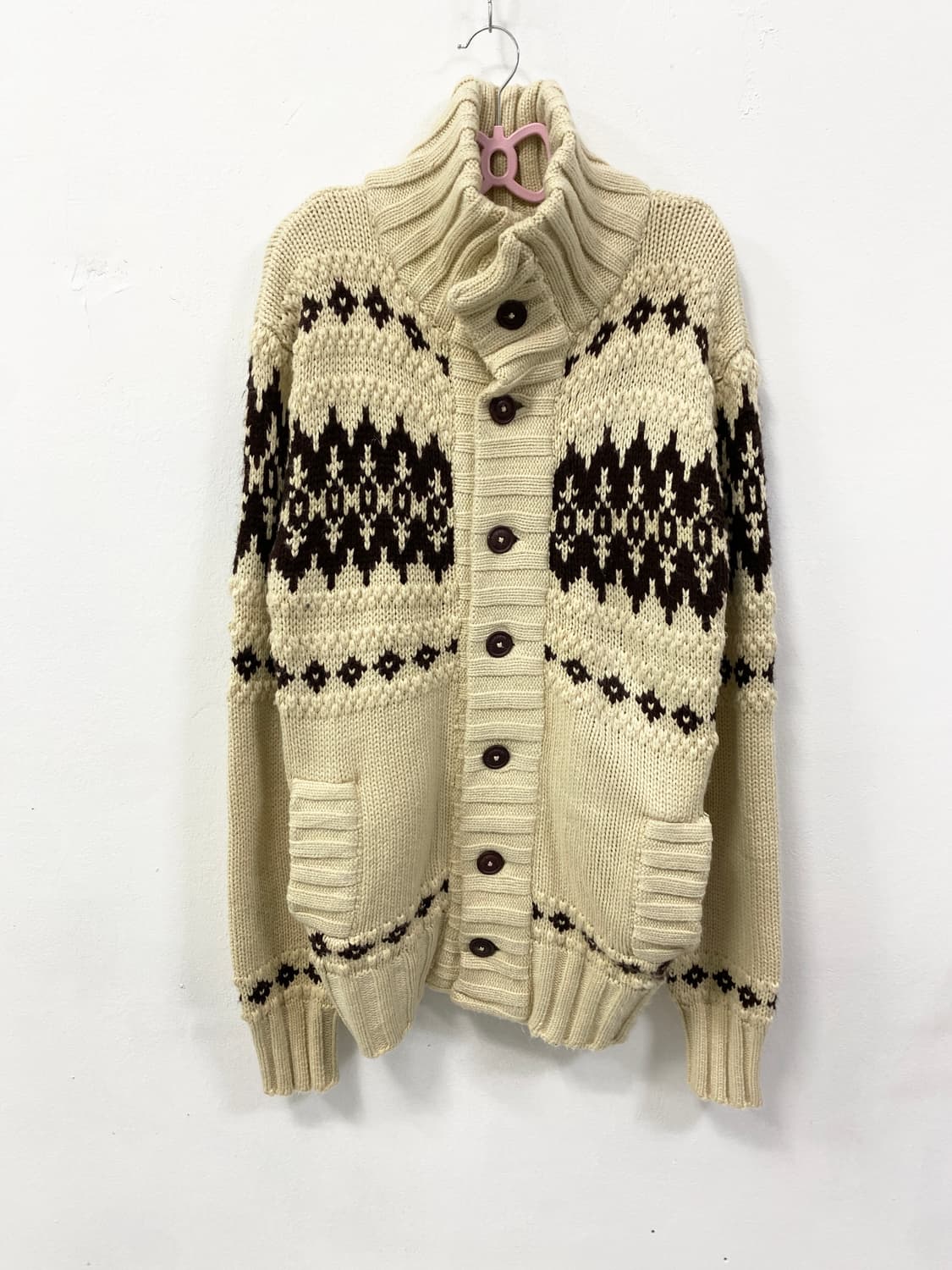 [ABERCROMBIE] 아베크롬비 라떼갸루 노르딕 니트 가디건 상품이미지4