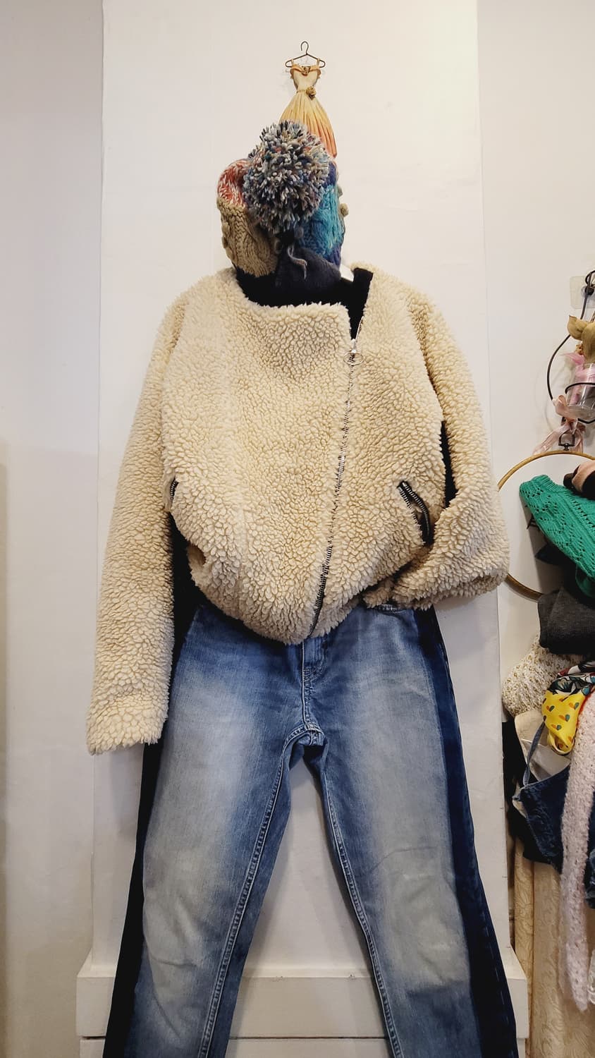 뉴욕 Yuneho 뽀글이 집업 라이더 상품이미지4